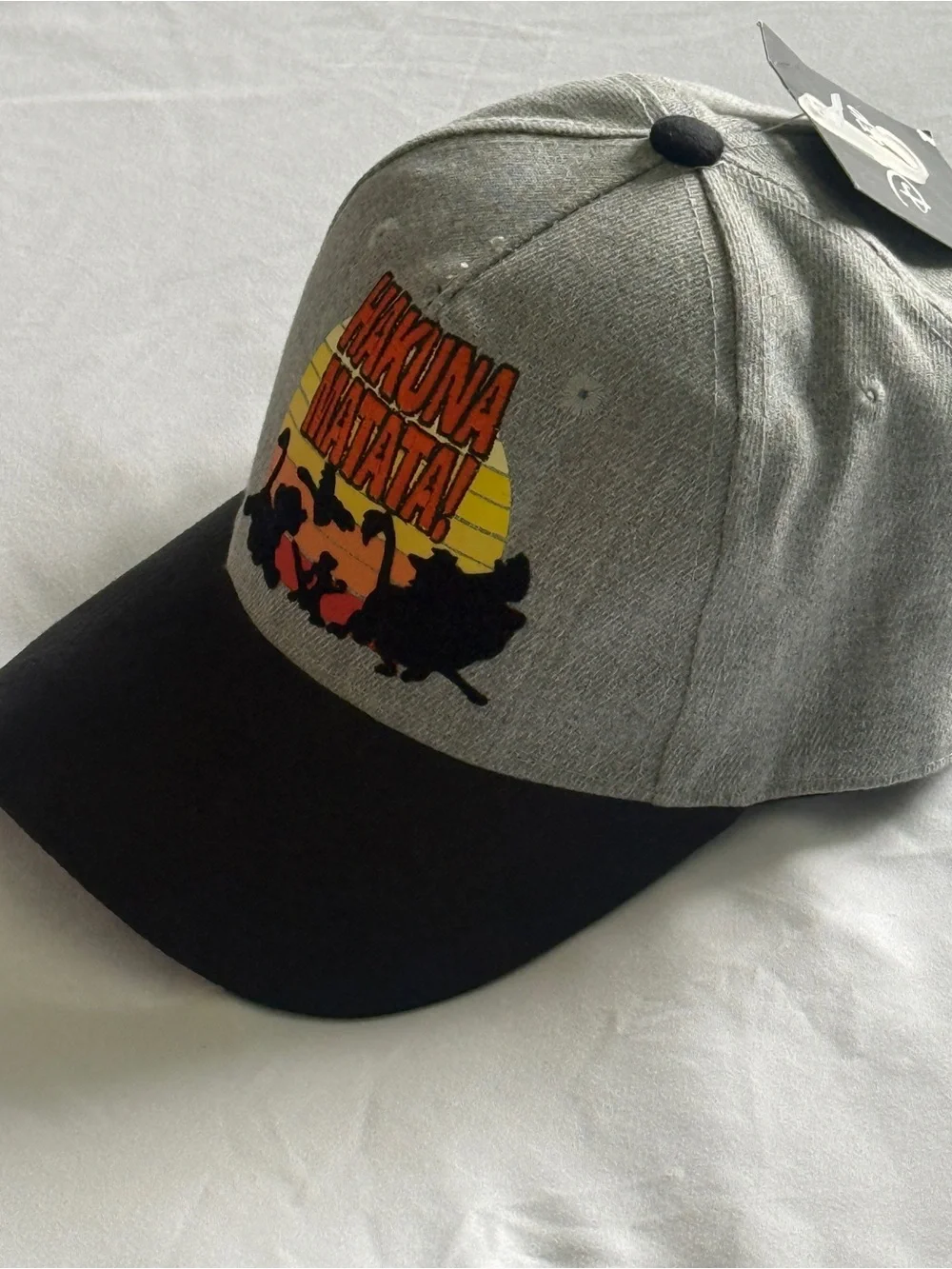 Disney Grey and Black 'Hakuna Matata' Baseball Cap